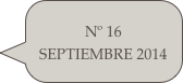 Nº 16 SEPTIEMBRE 2014