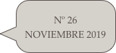 Nº 26 NOVIEMBRE 2019